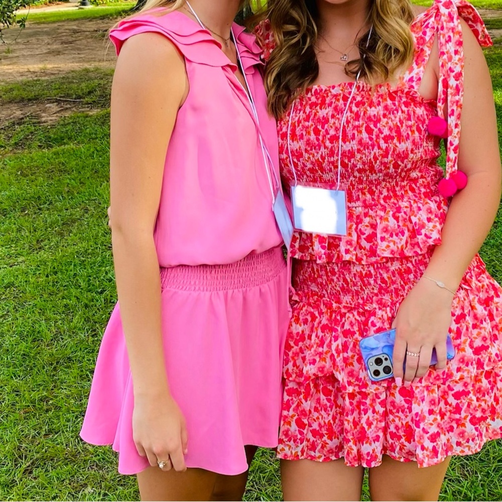 Amanda Uprichard Pink Mini Dress
